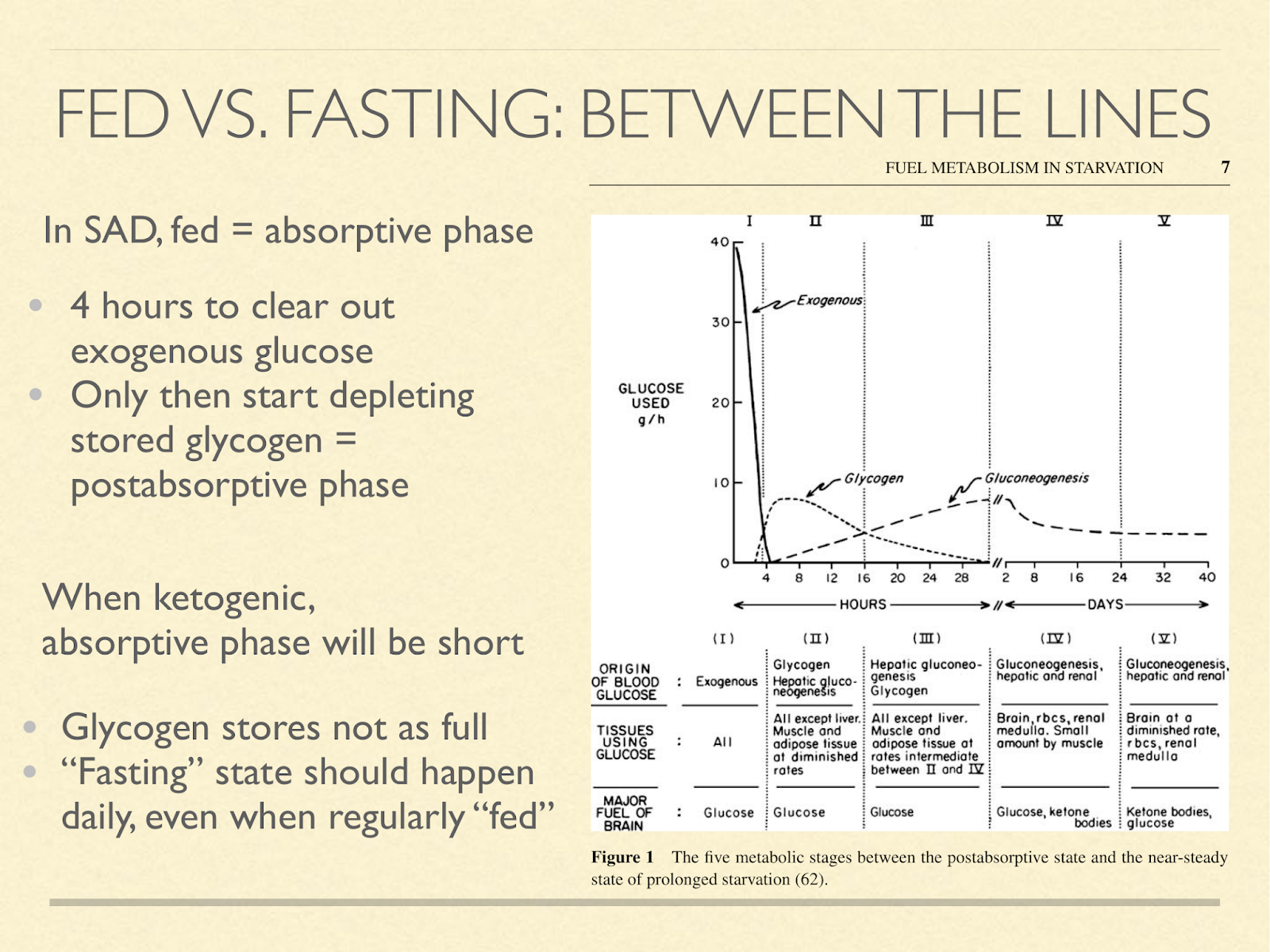 fasting and fed